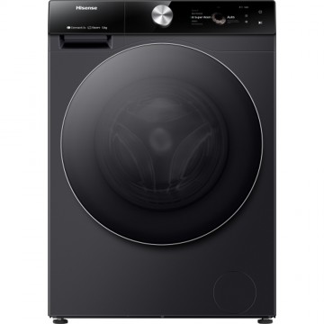 Hisense Πλυντήριο Ρούχων 12kg 1400 Στροφών Μαύρο WF7S1247BB